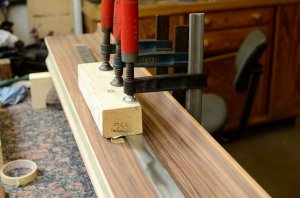 Bechstein Tastenklappe Palisander restaurieren