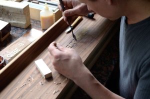 Bechstein Tastenklappe Palisander restaurieren